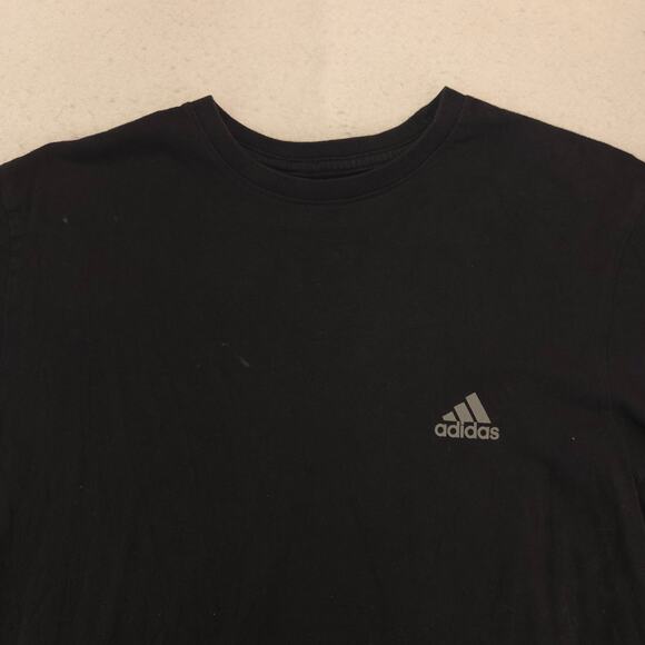 Adidas Casual Crew Neck Short Sleeve Graphic T Shirt Mens Size M Black - Picture 1 of 9